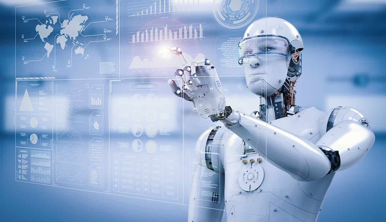 a robot automating tasks